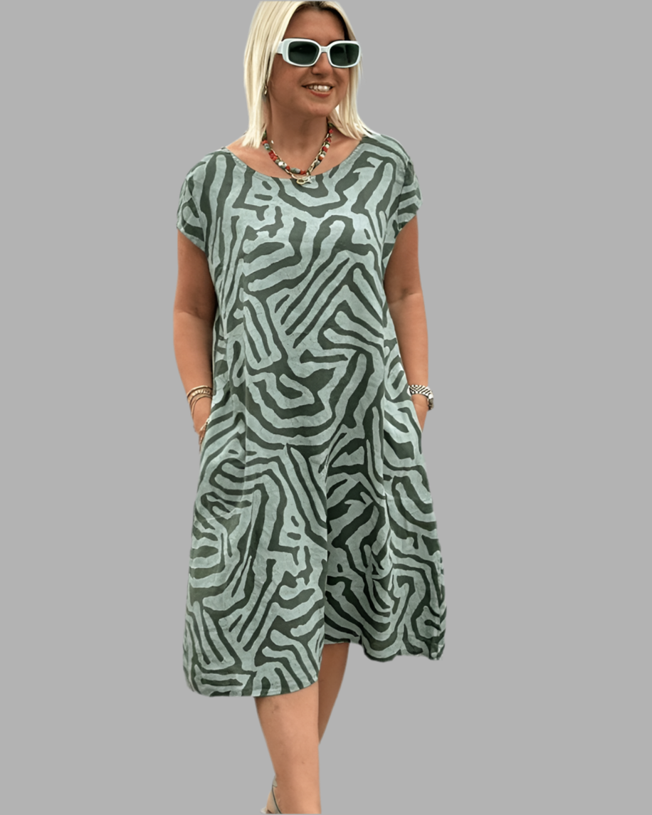 Calestra™ | Abstract Pattern Dress