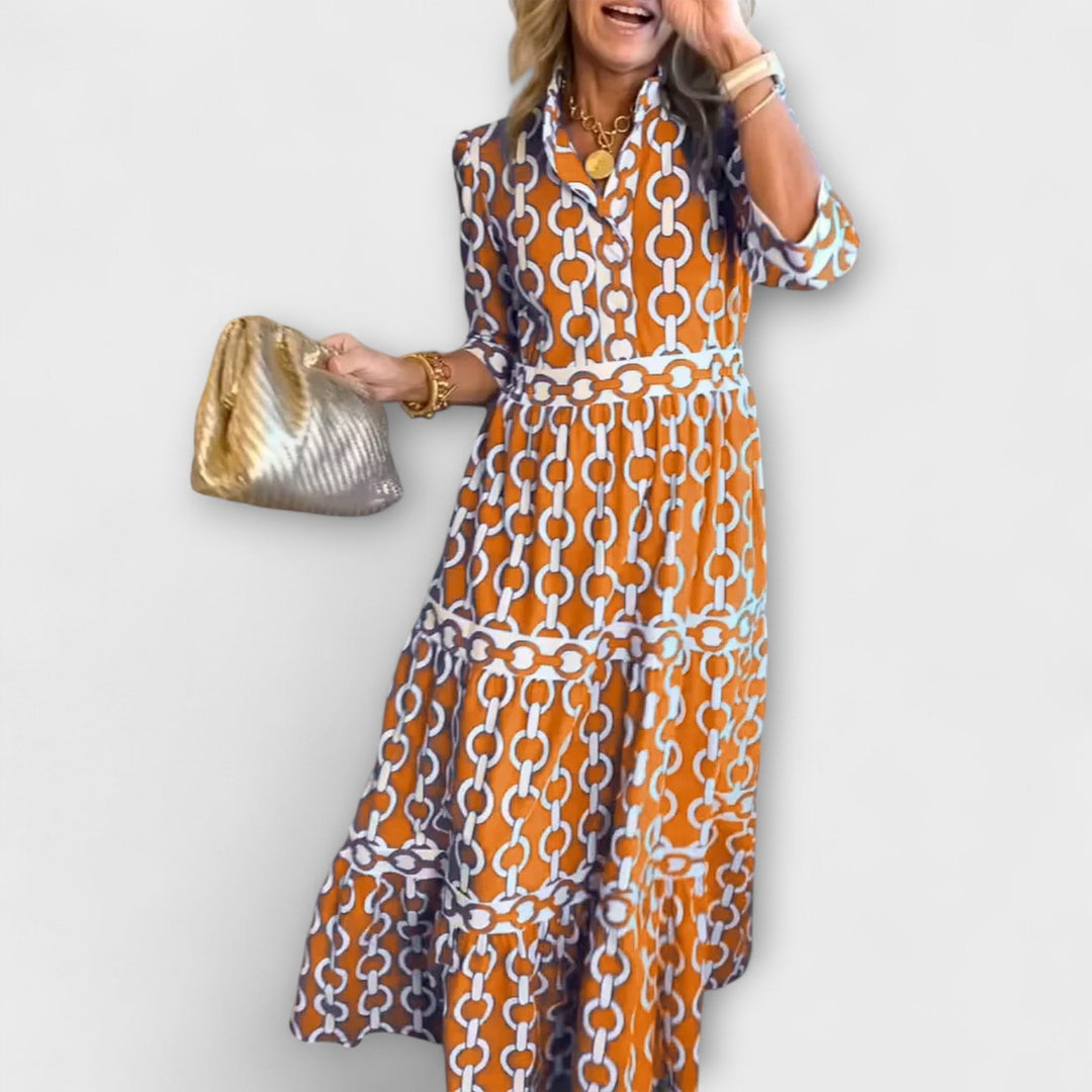 Ysolde™ | Chain Print Dress