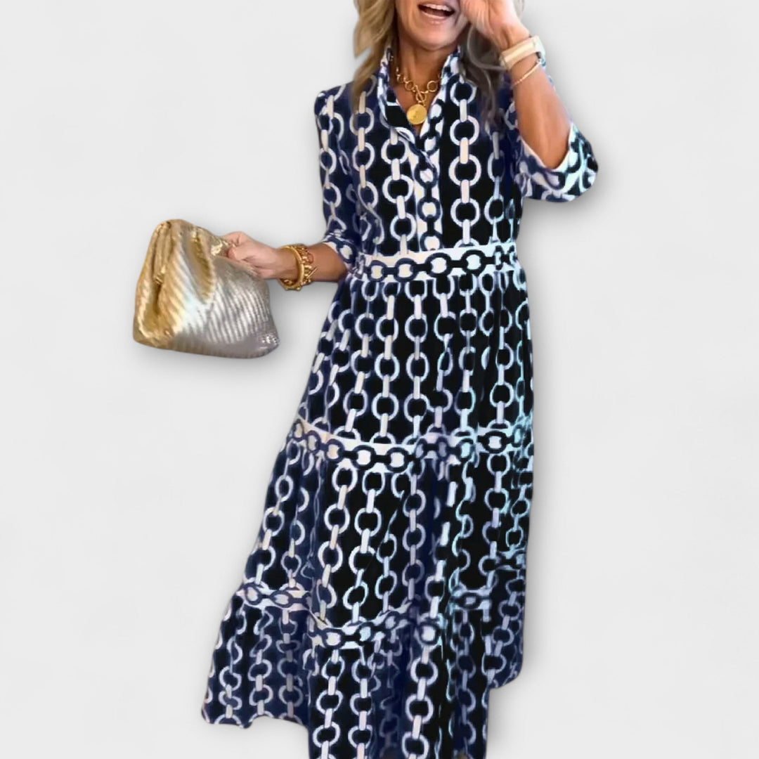 Ysolde™ | Chain Print Dress