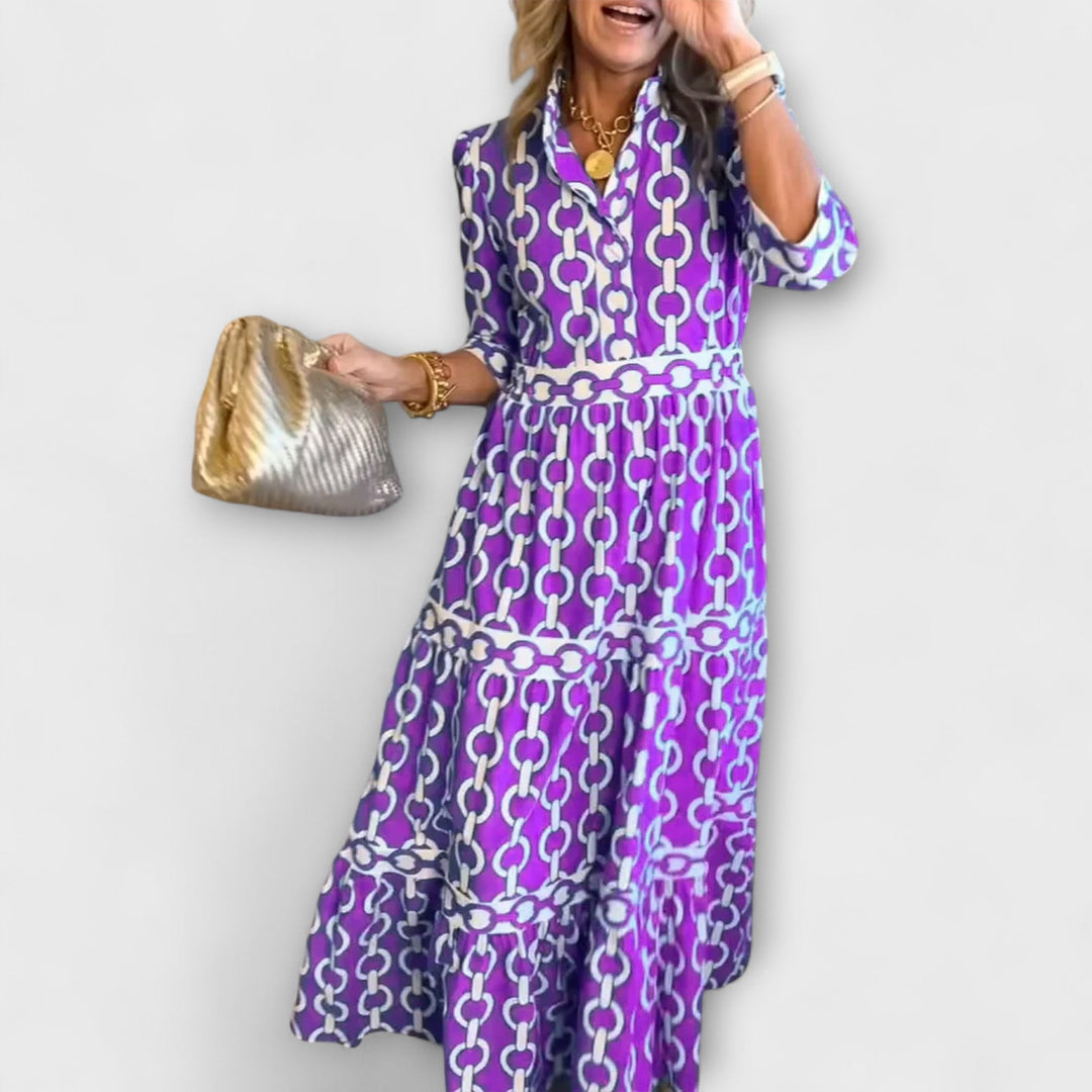 Ysolde™ | Chain Print Dress