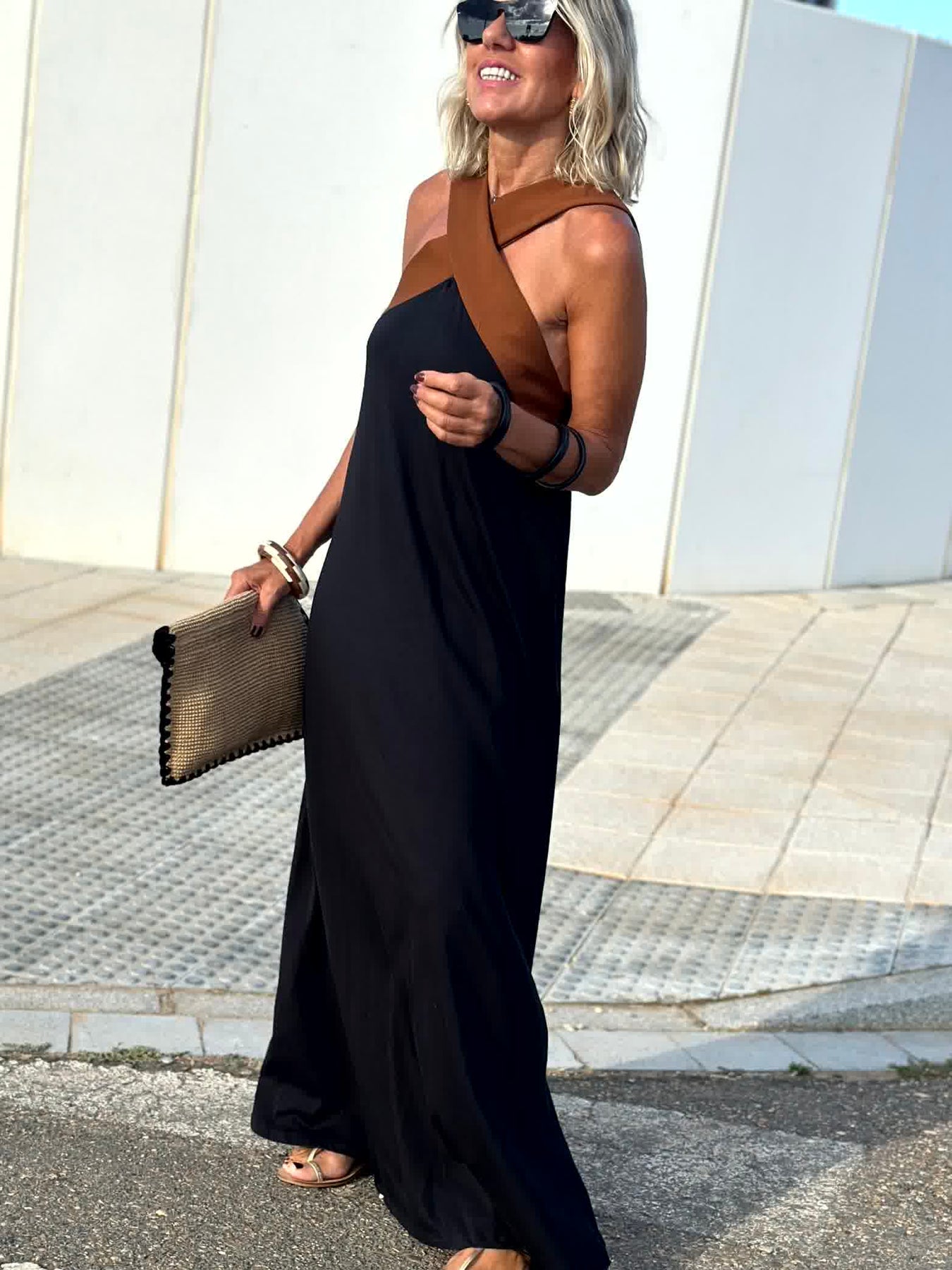 Sorelia™ | Halterneck Maxi Dress