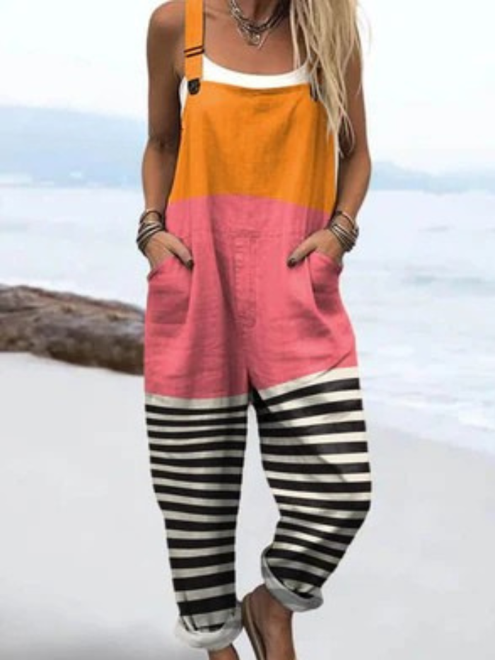 Danielle™ | Colorblock Striped Jumpsuit
