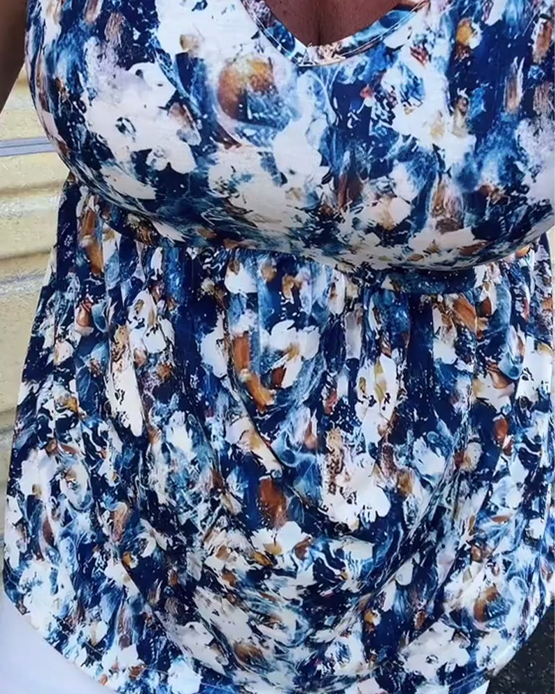 Levana™ | Sleeveless Floral Print Top