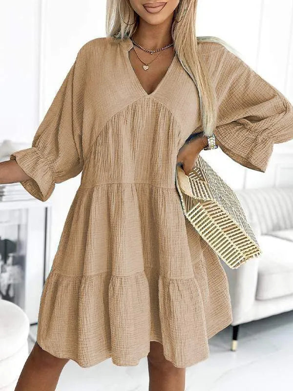 Natalie™ | Puff Sleeve Tiered Dress