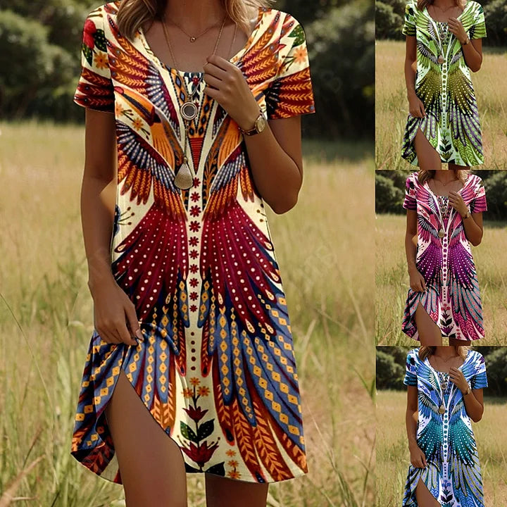 Linnea – Robe Courte Imprimée Tendance