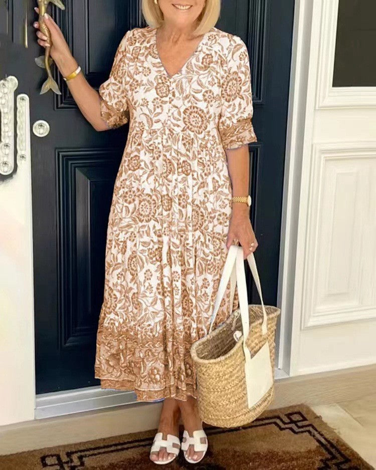 Mirelda™ | Porcelain Print Dress