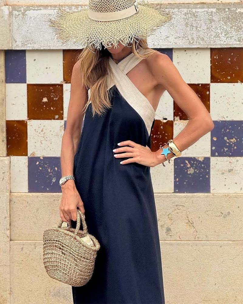 Sorelia™ | Halterneck Maxi Dress
