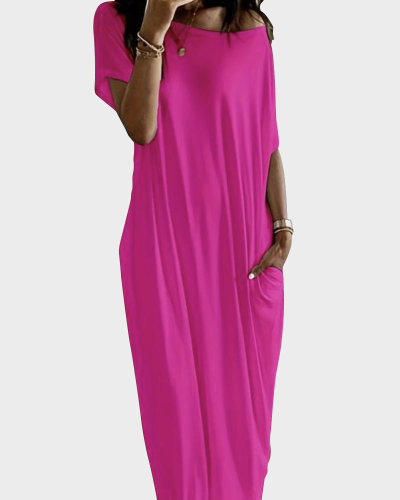 Aureline™ | Relaxed Off-Shoulder Dress