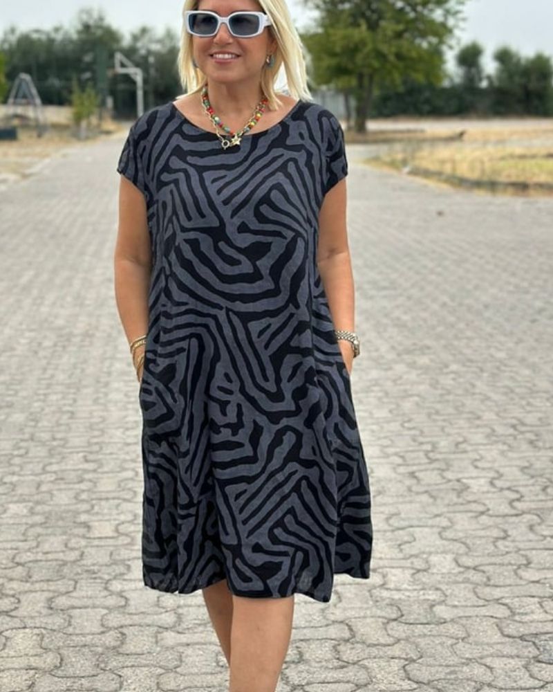 Calestra™ | Abstract Pattern Dress