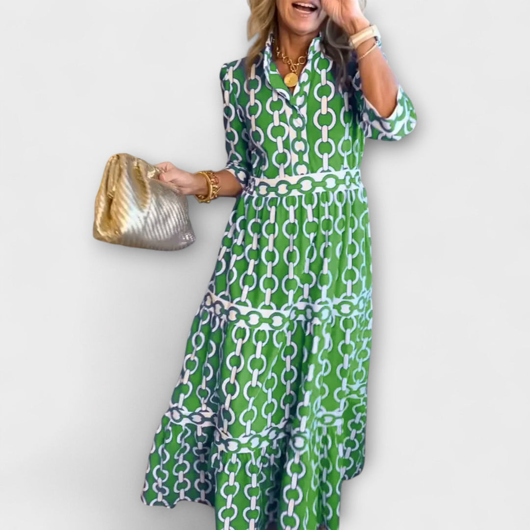 Ysolde™ | Chain Print Dress