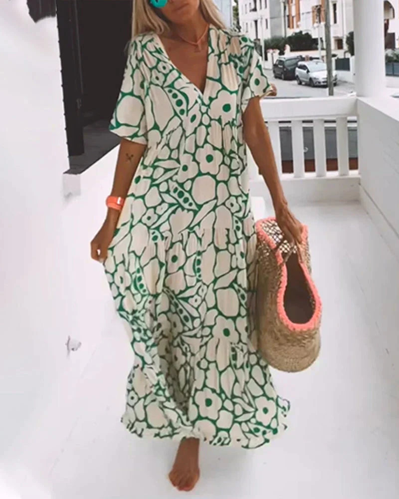 Lily™ | Floral Boho Maxi Dress