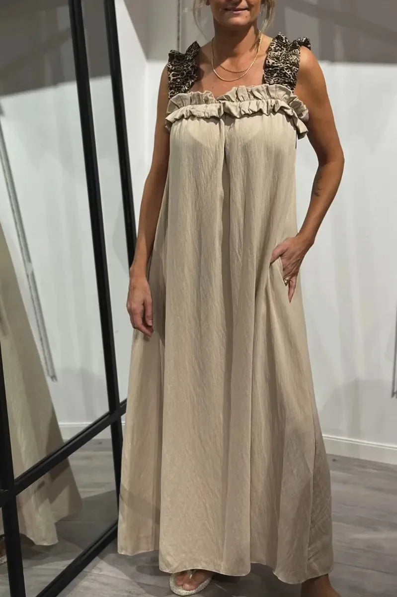Ismara™ | Ruffle-Strap Maxi Dress