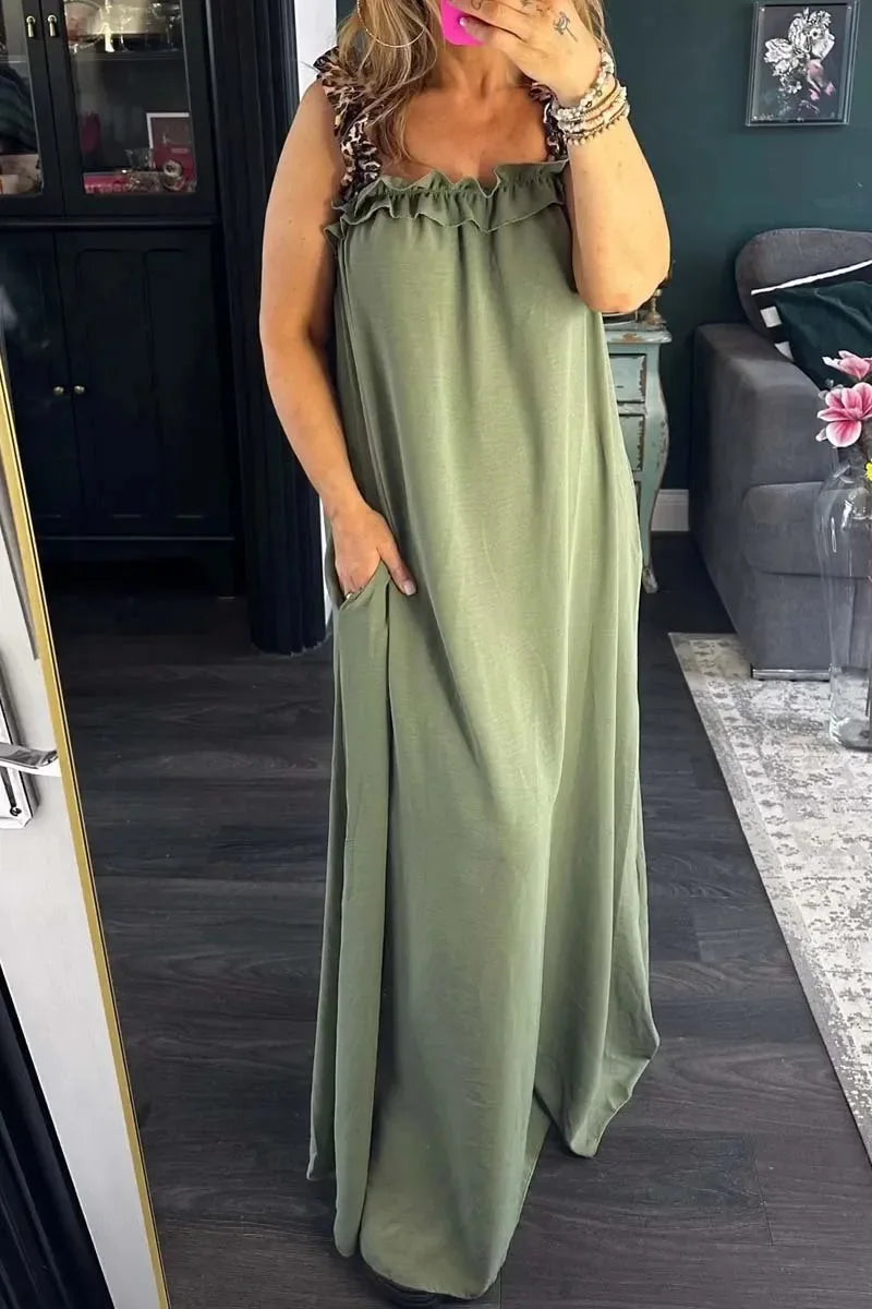 Ismara™ | Ruffle-Strap Maxi Dress