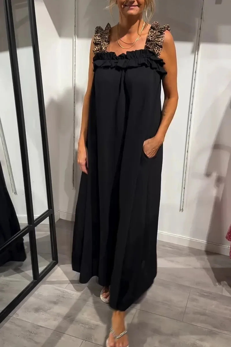 Ismara™ | Ruffle-Strap Maxi Dress