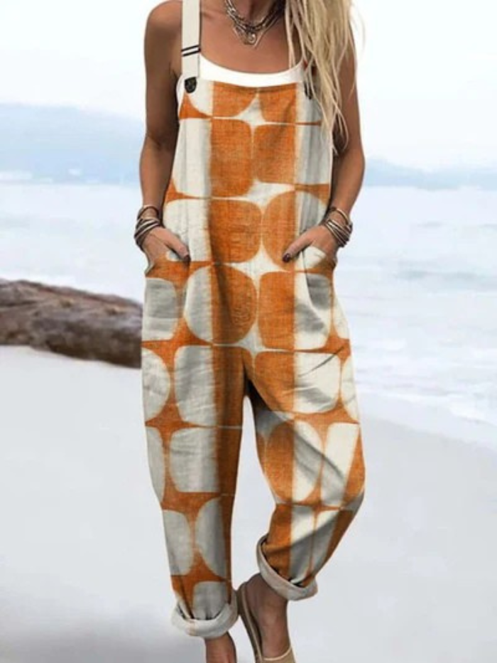Courtney™ | Retro Geometric Jumpsuit