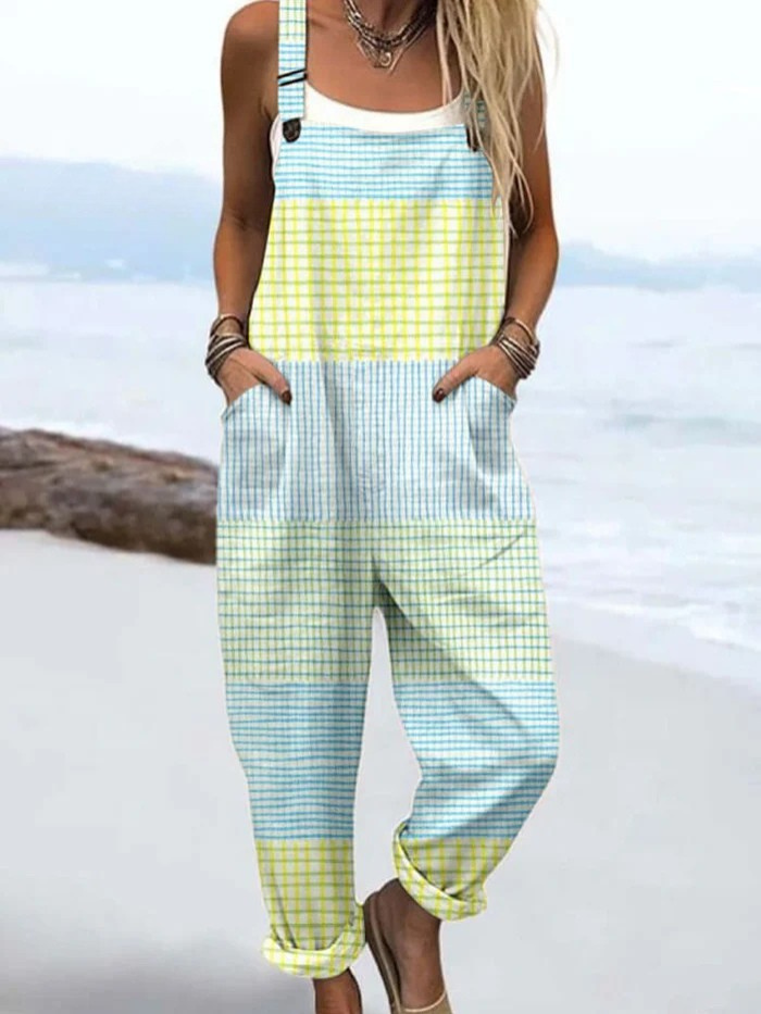 Tiffany™ | Gingham Patchwork Jumpsuit