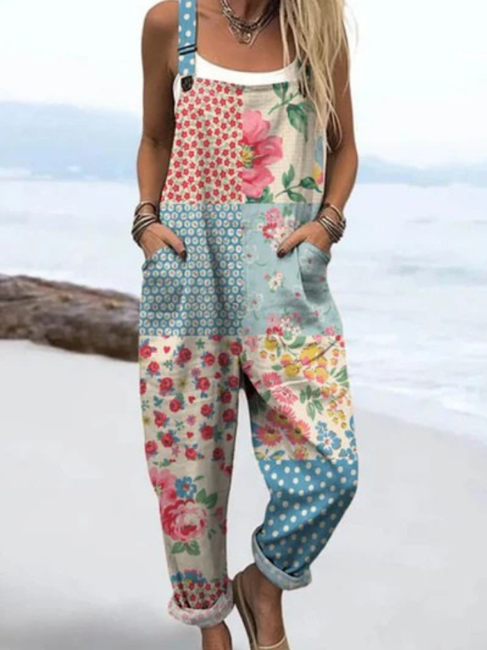 Madison™ | Patchwork Floral Jumpsuit