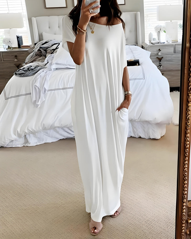 Aureline™ | Relaxed Off-Shoulder Dress