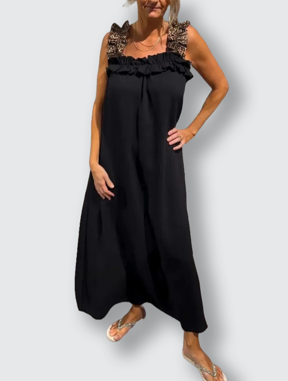 Ismara™ | Ruffle-Strap Maxi Dress