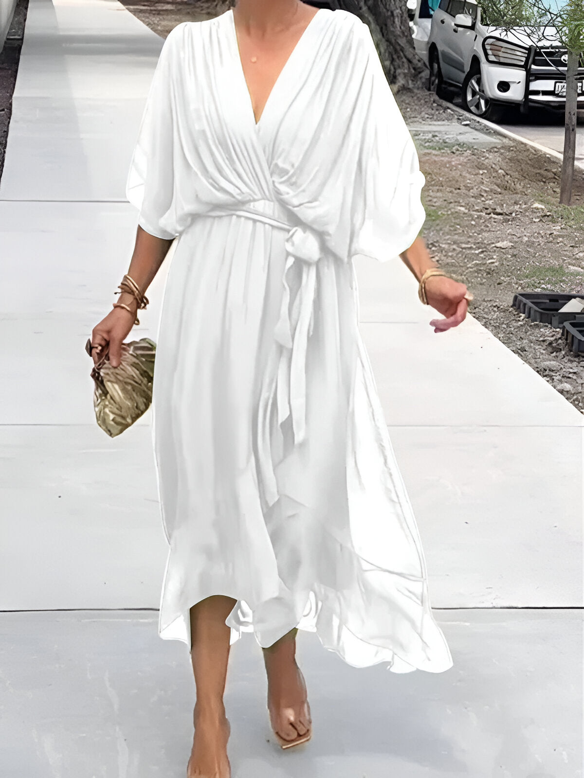 Claire™ | Tie-Waist Midi Dress (kopie)