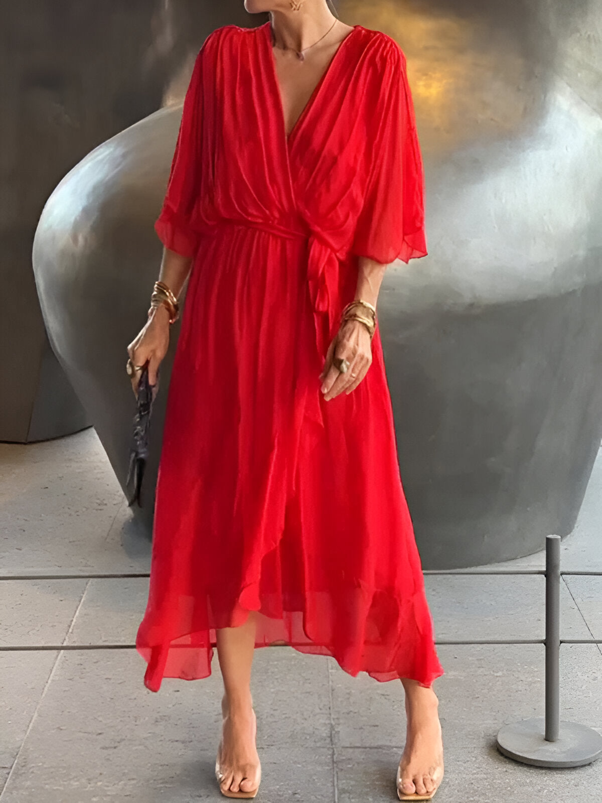 Claire™ | Tie-Waist Midi Dress (kopie)